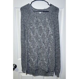 Studio Works Women’s Long Sleeve Pull Over Cable Knit Sweater Size Large